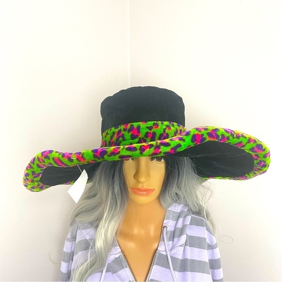 Elope Colorado Springs Festival Hat One Size | Color: Black, Green, Pink | Anima - Picture 1 of 6